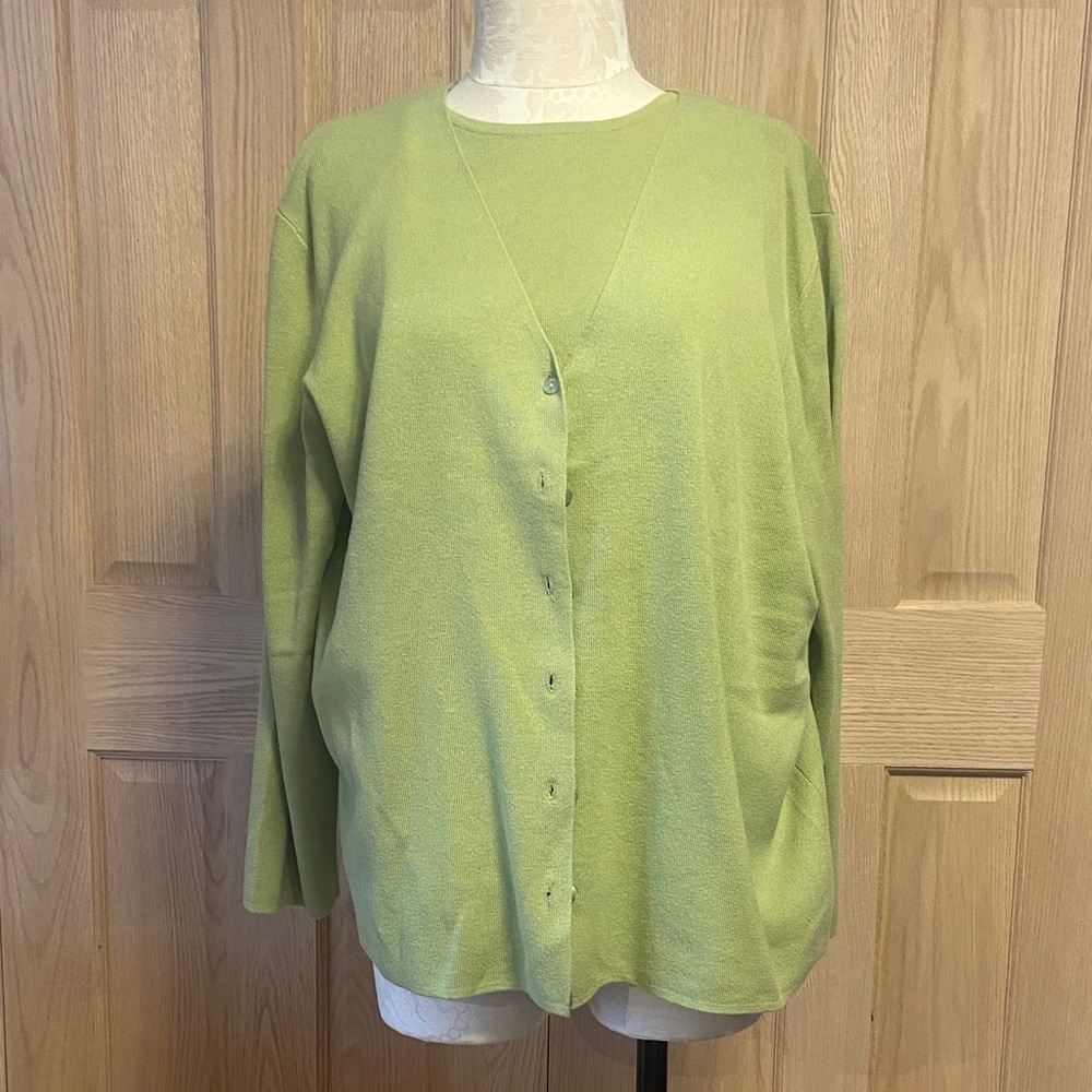 Designers Originals Dill colored 2 piece sweater set